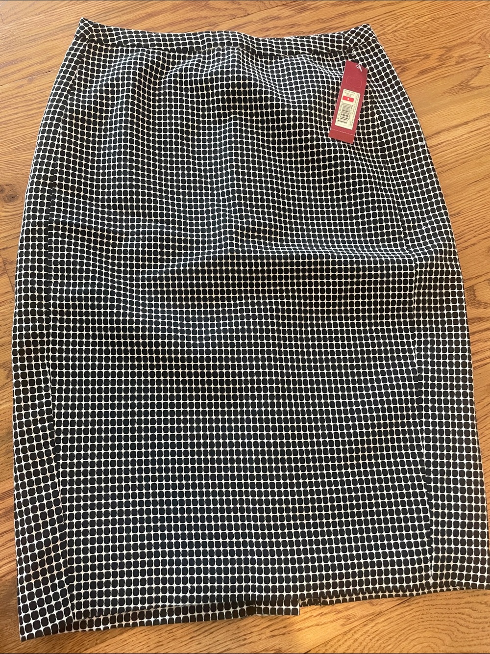 Merona Black and White Grid Pencil Skirt